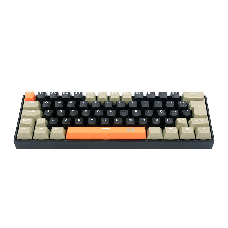 Teclado Mecanico Redragon Lakshmi Sunset, Led Branco, ABNT2, Switch Marrom, K606-OG-BK-GY - miniatura 6
