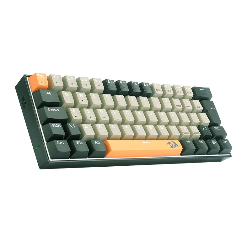 Teclado Mecanico Redragon Lakshmi Sunrise, Led Branco, ABNT2, Switch Marrom, K606-OG-GY-BK - miniatura 3