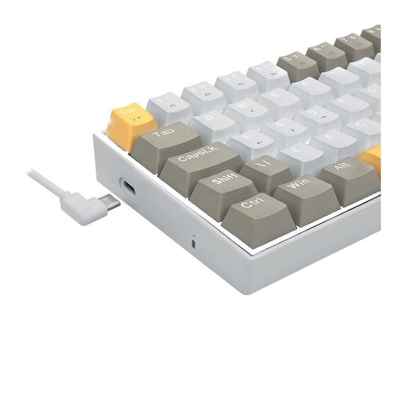 Teclado Mecanico Redragon Lakshmi Daylight, Led Branco, ABNT2, Switch Marrom, K606-YL-WT-GY - miniatura 9