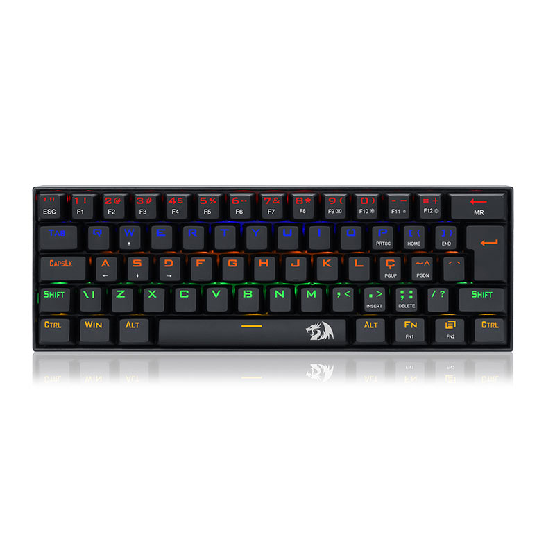 Teclado Mecanico Redragon Lakshmi, Rainbow, ABNT2, Switch Vermelho, K606R-PT-RED - imagem 1