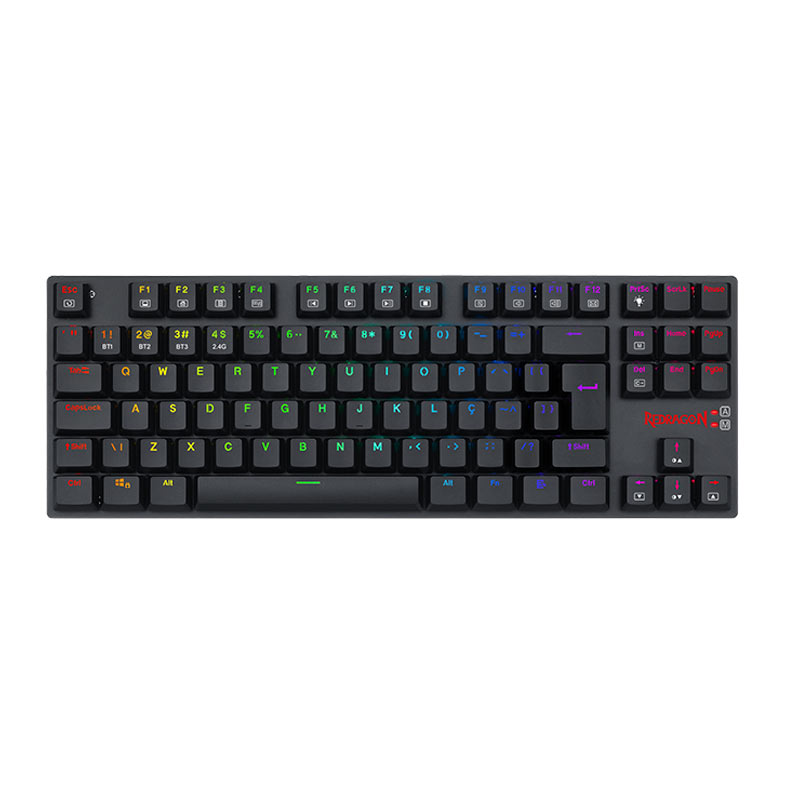 Teclado Mecanico Redragon APS Pro, RGB, Switch Marrom, Preto, K607P-KBS-PT-BROWN - imagem 1