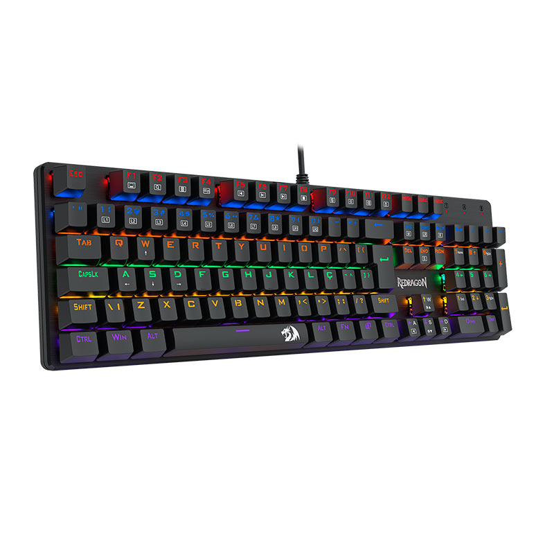 Teclado Mecanico Gamer Redragon Valheim, Rainbow, Switch Azul, USB, Preto, K608-R-PT-BLUE - miniatura 3