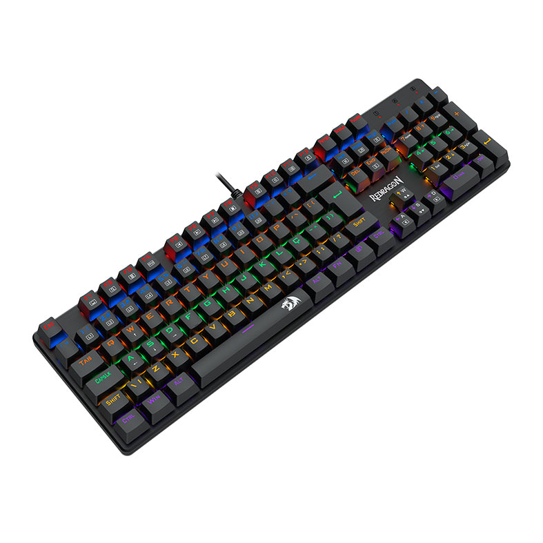Teclado Mecanico Gamer Redragon Valheim, Rainbow, Switch Azul, USB, Preto, K608-R-PT-BLUE - miniatura 6