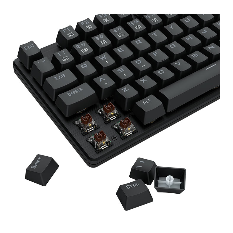 Teclado Mecanico Gamer Redragon Valheim, Rainbow, Switch Marrom, USB, Preto, K608-R-PT-BROWN - miniatura 9