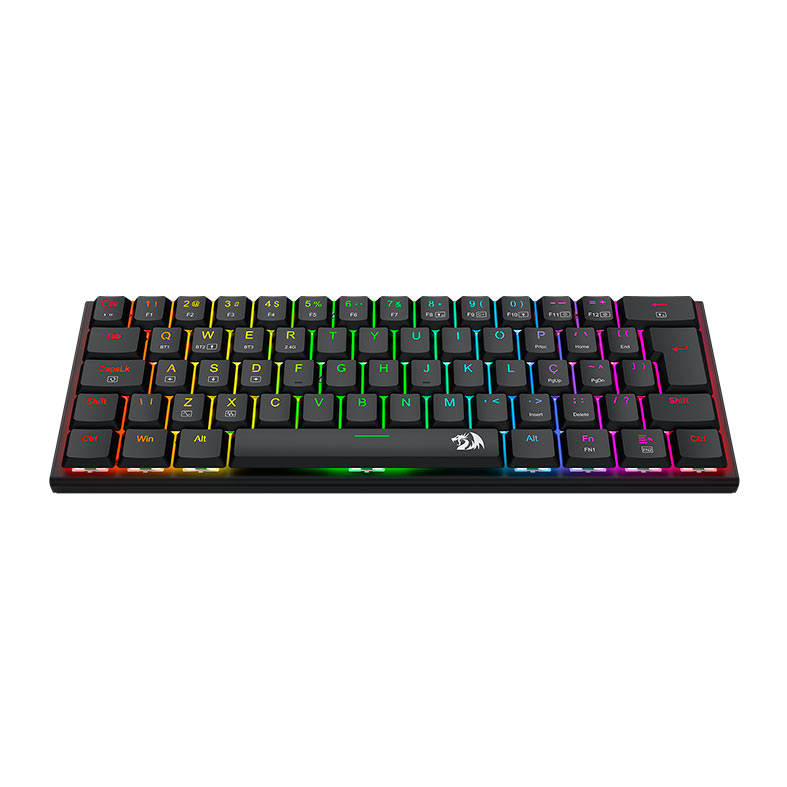 Teclado Mecanico Redragon Anivia Pro, RGB, ABNT2, Switch Marrom, Wireless, Preto, K614RGB-PRO-PT-BROWN - miniatura 4