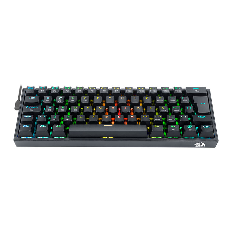 Teclado Mecanico Gamer Redragon Fizz Pro, RGB, Wireless, Switch Brown, Preto, K616-RGB-B-BROWN - miniatura 6