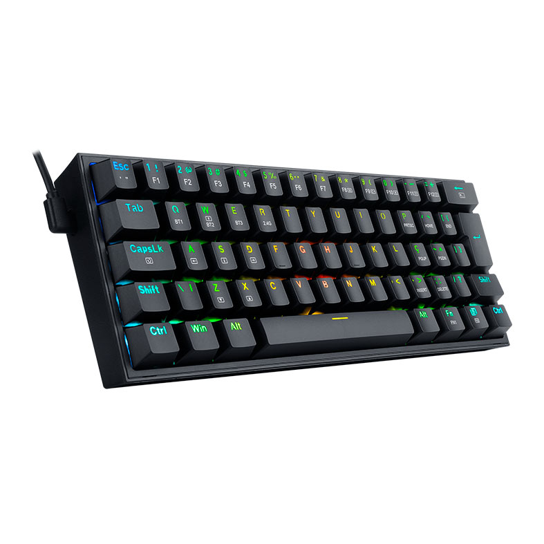 Teclado Mecanico Gamer Redragon Fizz Pro, RGB, Wireless, Switch Blue, Preto, K616-RGB-B-PT-BLUE - miniatura 3