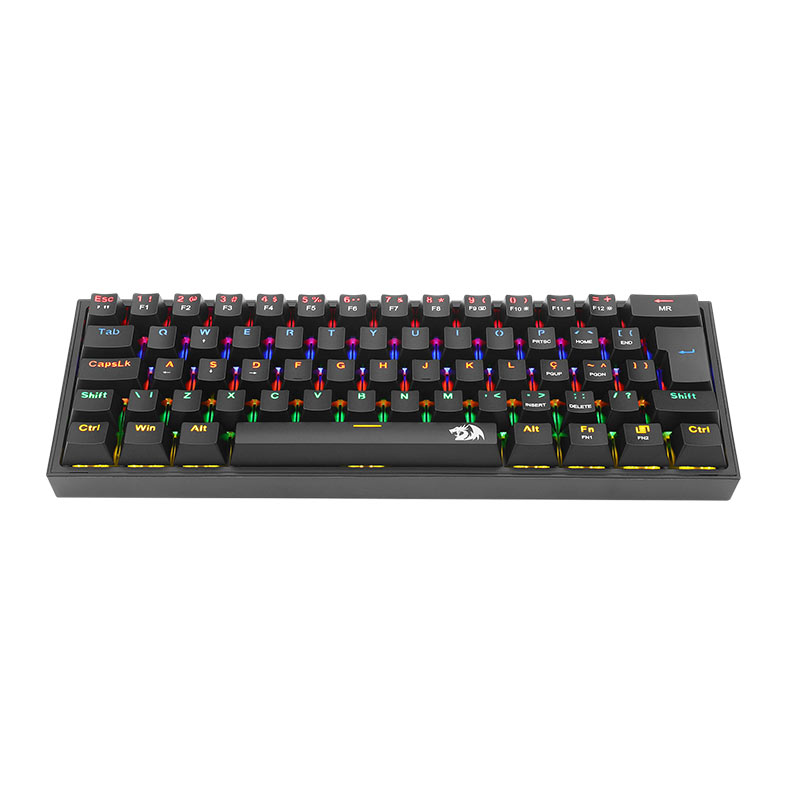 Teclado Mecanico Gamer Redragon FIZZ, RAINBOW, ABNT2, Switch Marron, Preto, K617-R-B-PT-BROWN - miniatura 5