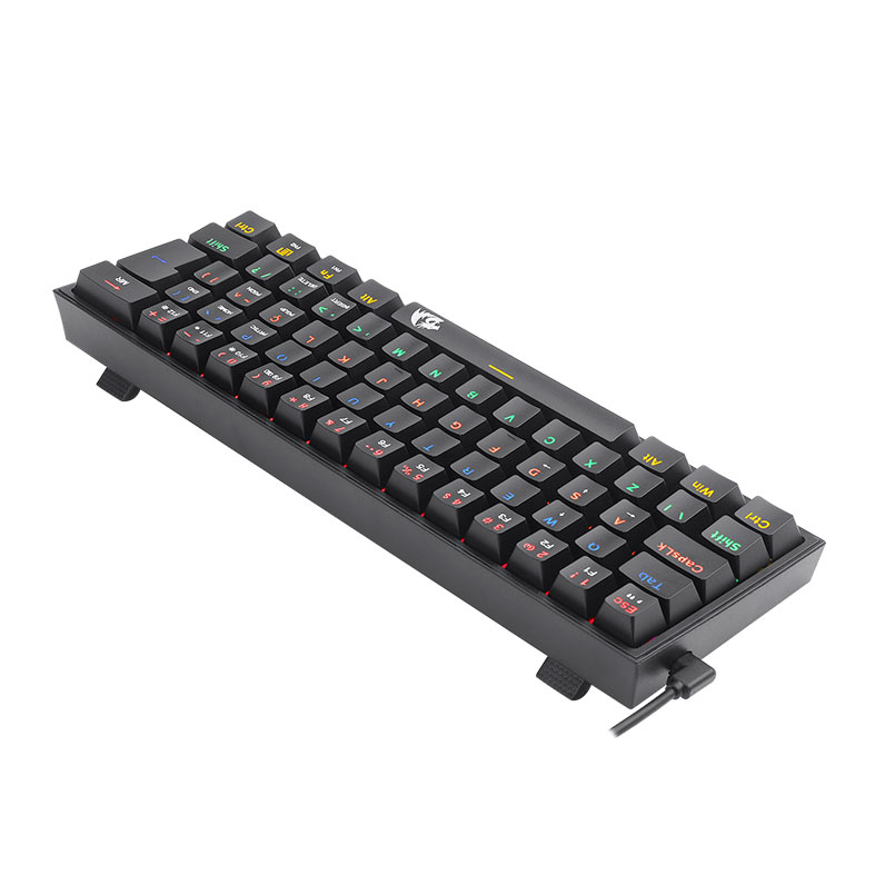 Teclado Mecanico Gamer Redragon FIZZ, RAINBOW, ABNT2, Switch Marron, Preto, K617-R-B-PT-BROWN - miniatura 7