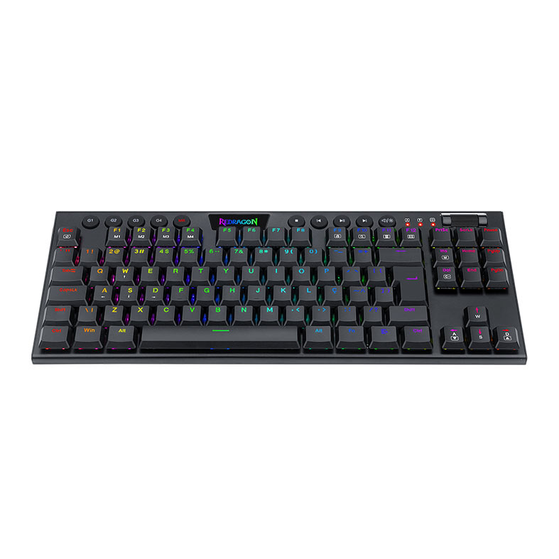 Teclado Mecanico Gamer Redragon Horus TKL, RGB, ABNT2, Switch Marrom, USB, Preto, K622-RGB-PT-BROWN - miniatura 7