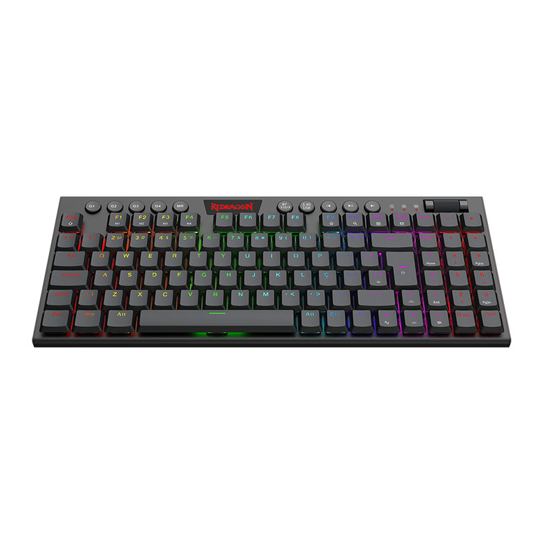 Teclado Mecanico Redragon Yi Pro, RGB, Switch Brown, Wireless, Preto, K625P-KBS-PT-BROWN - miniatura 6