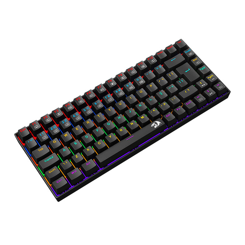 Teclado Mecanico Redragon Phantom, Rainbow, Switch Marrom, Preto, K629-KB-PT-BROWN - miniatura 5