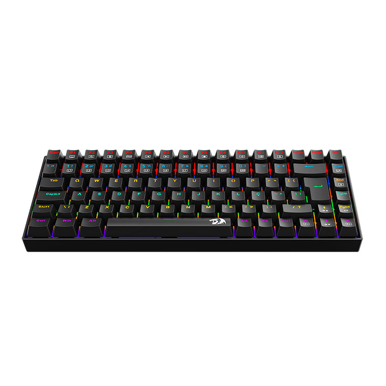 Teclado Mecanico Redragon Phantom, Rainbow, Switch Marrom, Preto, K629-KB-PT-BROWN - miniatura 6