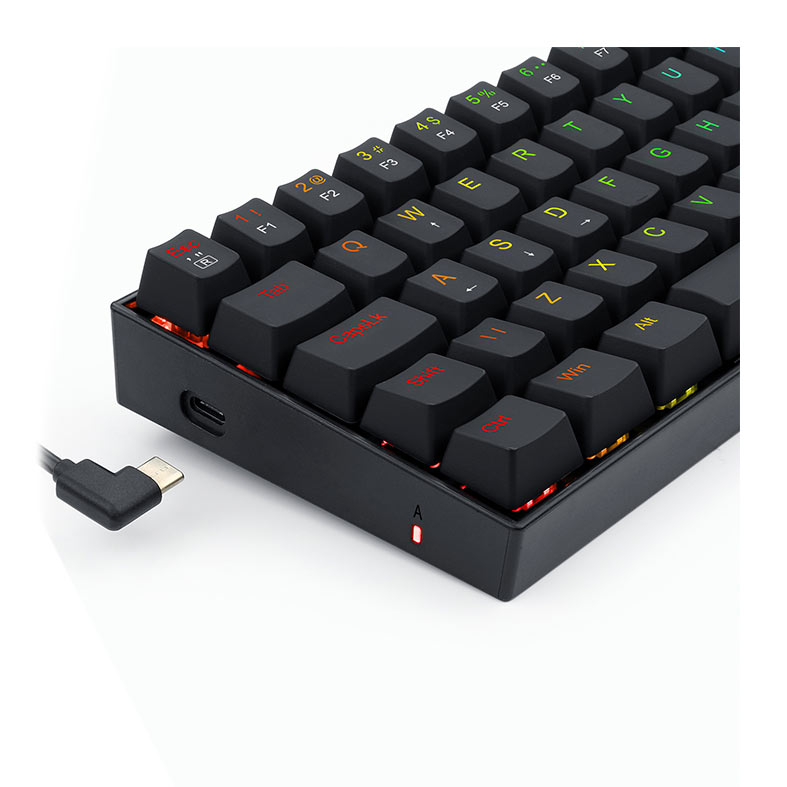 Teclado Mecanico Gamer Redragon Dragonborn, RGB, ABNT2, Switch Brown, Preto, K630RGB-1-PT-BROWN - miniatura 8