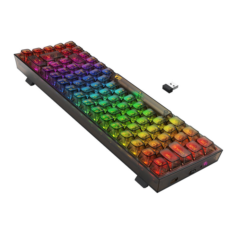 Teclado Mecanico Redragon Castor Pro, RGB, Switch Crystal, Wireless, Preto, K631CTB-RGB-PRO - miniatura 7