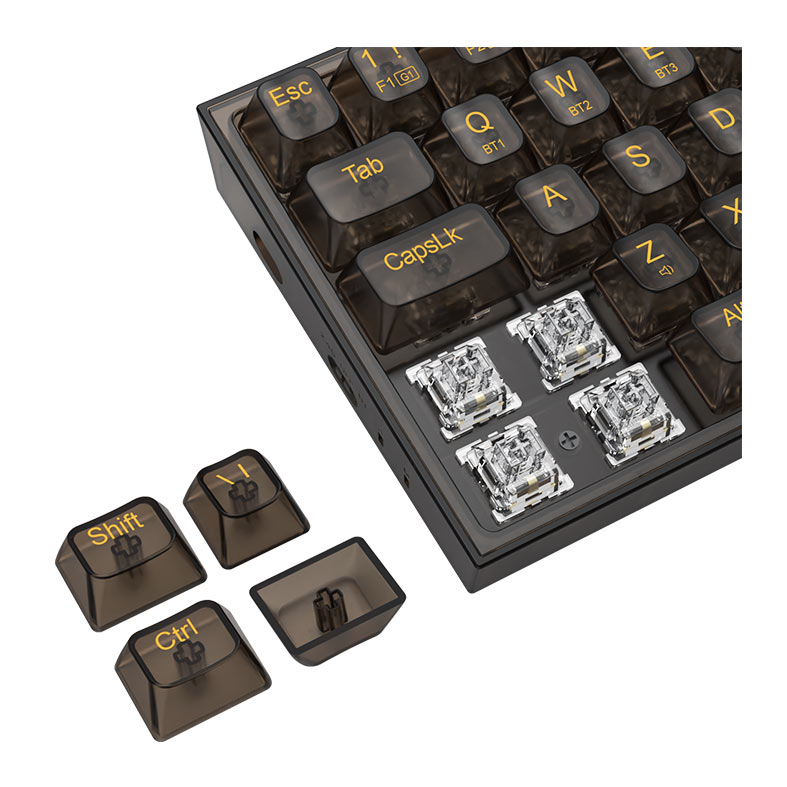 Teclado Mecanico Redragon Castor Pro, RGB, Switch Crystal, Wireless, Preto, K631CTB-RGB-PRO - miniatura 9