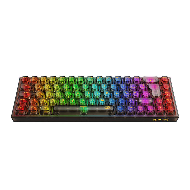Teclado Mecanico Redragon Castor Pro, RGB, Switch Crystal, Wireless, Preto, K631CTB-RGB-PRO - miniatura 6