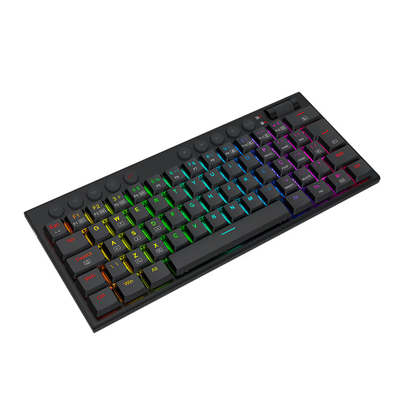 Teclado Mecanico Redragon Horus Mini, RGB, Switch Brown, Preto, K632-RGB-PT-BROWN - miniatura 5