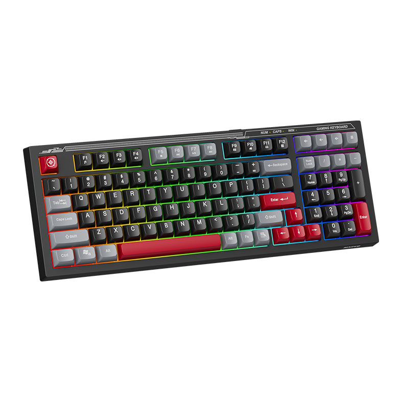 PRE VENDA - Teclado Gamer Marvo K638, Rainbow, Membrana Silent, Preto, K638 - miniatura 3