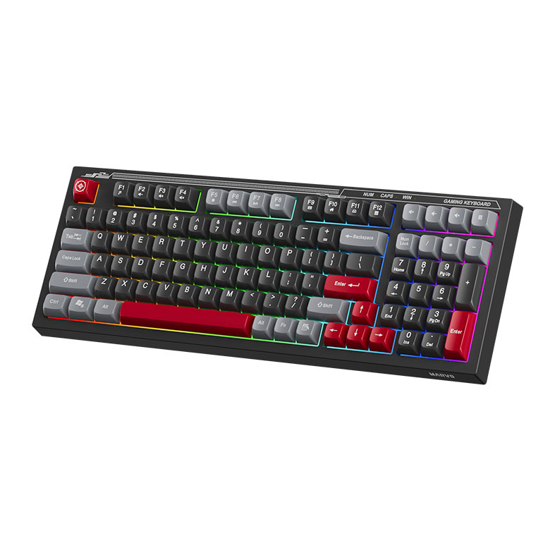 PRE VENDA - Teclado Gamer Marvo K638, Rainbow, Membrana Silent, Preto, K638 - miniatura 4