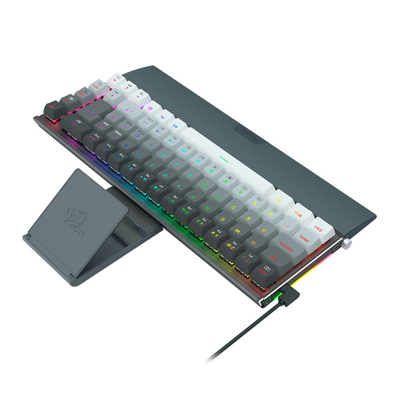Teclado Mecanico Gamer Redragon Shaco, RGB, Switch Marrom, Cinza, K641G-GW-RGB-PT-BROWN - miniatura 6