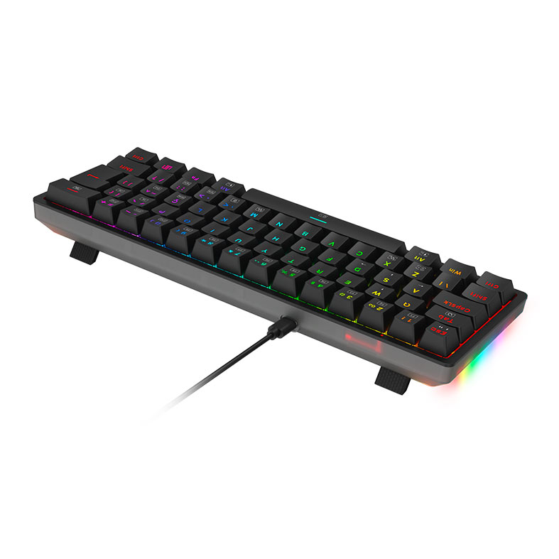 Teclado Mecanico Gamer Redragon Akali, RGB, Switch Brown, Preto, K642-RGB-PT-BROWN - miniatura 7