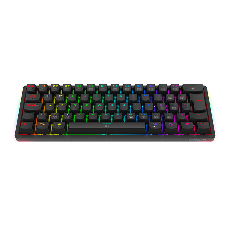 Teclado Mecanico Gamer Redragon Akali, RGB, Switch Brown, Preto, K642-RGB-PT-BROWN - miniatura 6