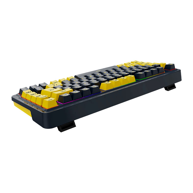 Teclado Mecanico Redragon ELF, RGB, Switch Melt Gold, Preto e Amarelo, K649PY-RGB-PT - miniatura 7