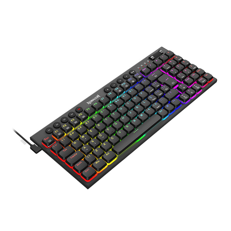 Teclado Mecanico Gamer Redragon Sion, RGB, Switch Marrom, USB, Preto, K653-RGB - miniatura 5