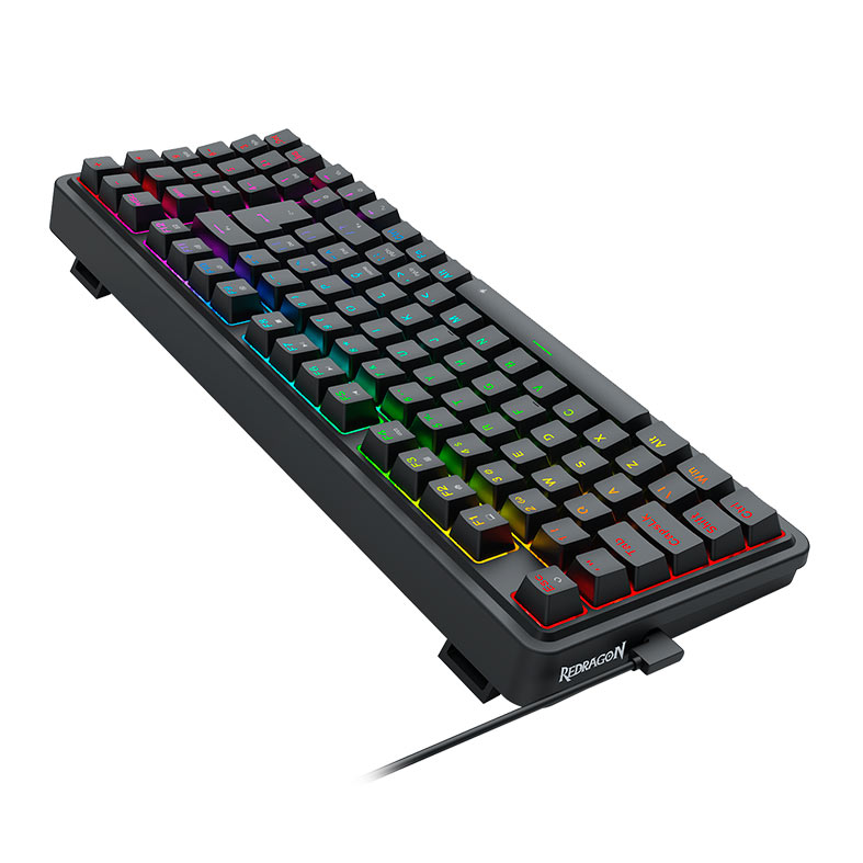 Teclado Mecanico Gamer Redragon Gloria, RGB, ABNT2, Switch Marrom, Preto, K664-RGB-PT-BROWN - miniatura 7