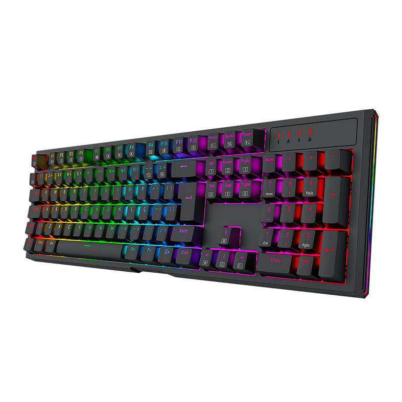 Teclado Mecanico Redragon Argo, RGB, ABNT2, Switch Marrom, Preto, K670-RGB-PT-BROWN - miniatura 4