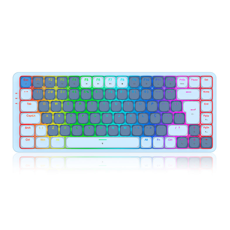 Teclado Mecanico Redragon Vili, RGB, Switch Brown, K675-PT-BROWN - imagem 1