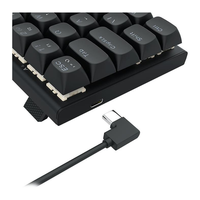 Teclado Magnetico Redragon Fidd, RGB, 60%, ABNT2, Switch Pink Linear, Preto, K683-RGB-PT - miniatura 8