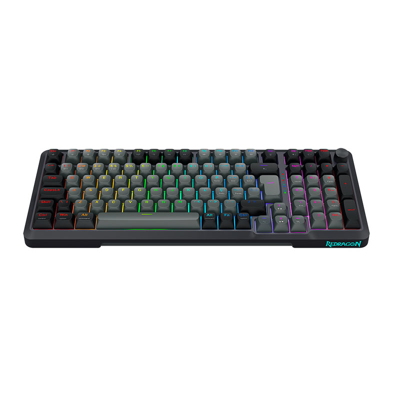 Teclado Mecanico Redragon Bragi Pro, RGB, Switch Cream, Wireless, Cinza e Preto, K688GB-RGB-PRO-PT - miniatura 6