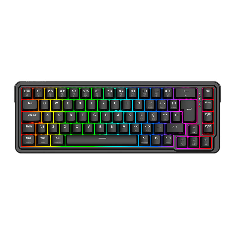 Teclado Magnetico Redragon Nova, RGB, 65%, ABNT2, Switch UltraMag Linear, Preto, K709RGB-M - imagem 1