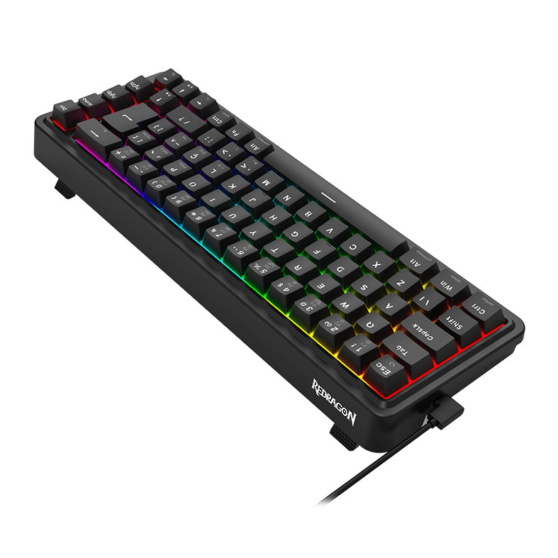 Teclado Magnetico Redragon Nova, RGB, 65%, ABNT2, Switch UltraMag Linear, Preto, K709RGB-M - miniatura 7