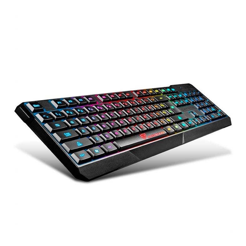 Teclado Gamer Motospeed K70L, Rainbow, Membrana, ABNT2, Preto, K70L - miniatura 4