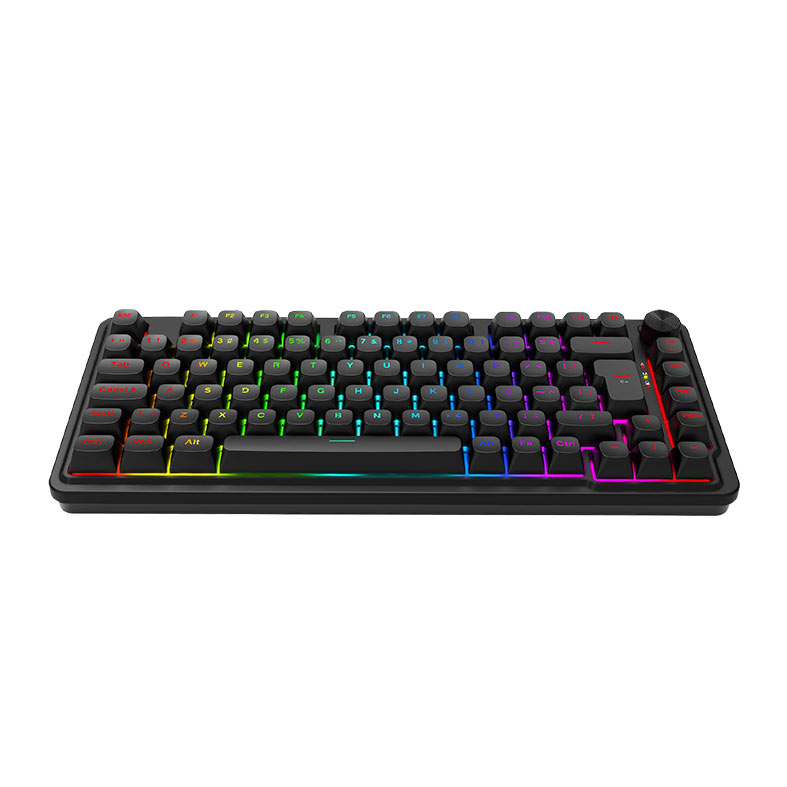 Teclado Mecanico Redragon Finke, 75%, RGB, ABNT2, Switch Chant Linear, USB-C/Bluetooth, Preto, K715B-PT - miniatura 6
