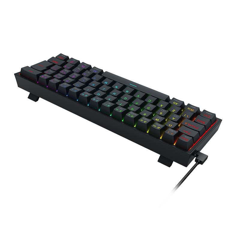 Teclado Mecanico Redragon Alcor, RGB, ABNT2, Switch RPC Linear, Tri-Mode, Preto, K717B-RGB-PRO - miniatura 6
