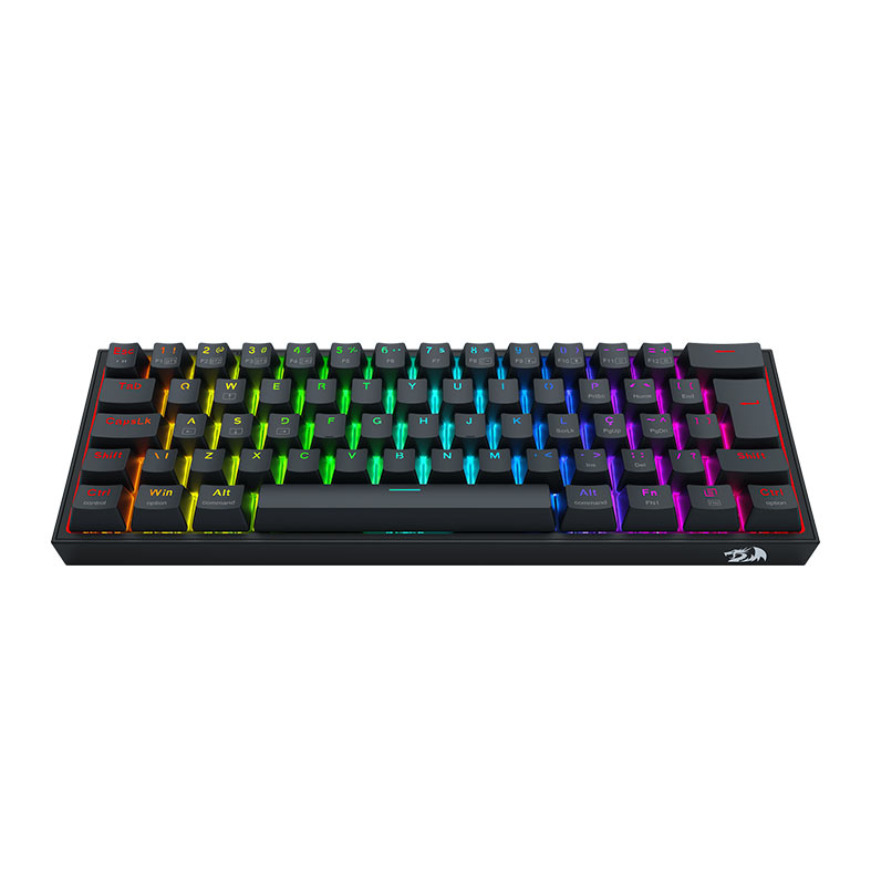 Teclado Mecanico Redragon Alcor, RGB, ABNT2, Switch RPC Linear, Tri-Mode, Preto, K717B-RGB-PRO - miniatura 4