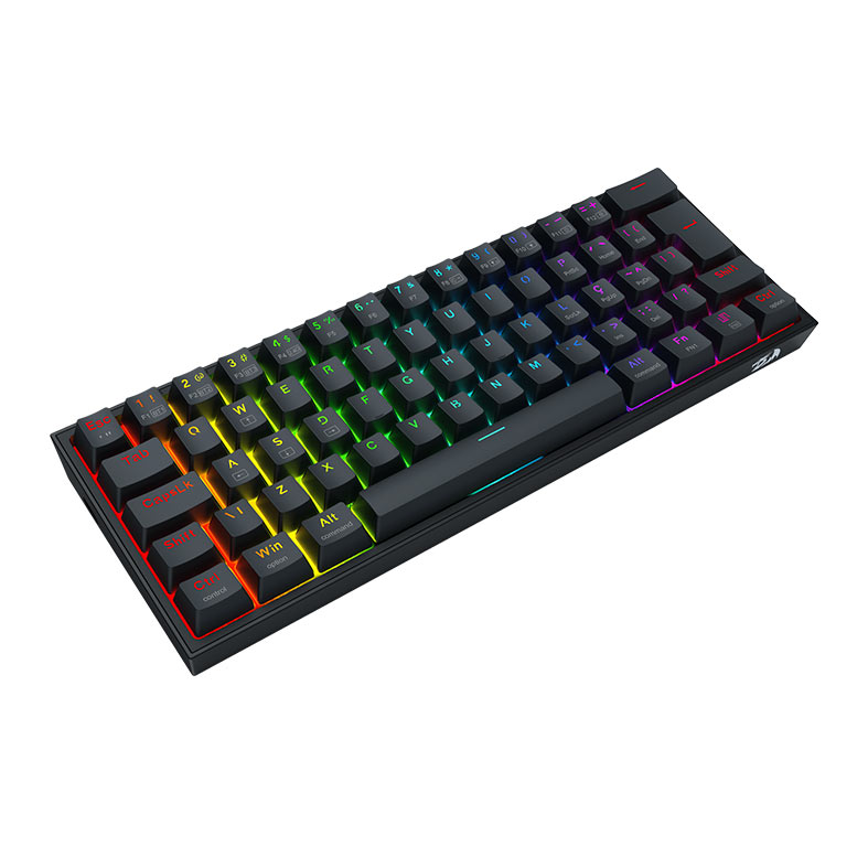 Teclado Mecanico Redragon Alcor, RGB, ABNT2, Switch RPC Linear, Tri-Mode, Preto, K717B-RGB-PRO - miniatura 5