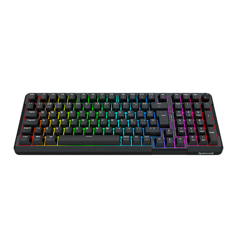 Teclado Mecanico Redragon Arlokks, RGB, ABNT2, Switch RPC Linear, Tri-Mode, Preto, K742B - miniatura 6