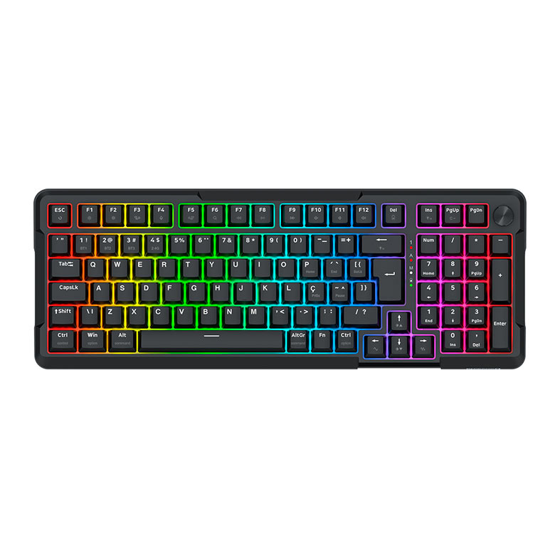 Teclado Mecanico Redragon Arlokks, RGB, ABNT2, Switch RPC Linear, Tri-Mode, Preto, K742B - imagem 1