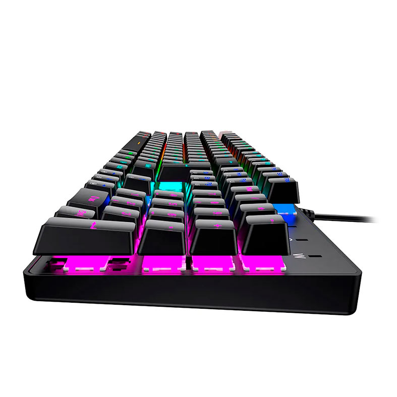 Teclado Mecanico Havit KB432L-PB, Rainbow, ABNT2, Switch Azul, Preto, KB432L-PB - miniatura 6