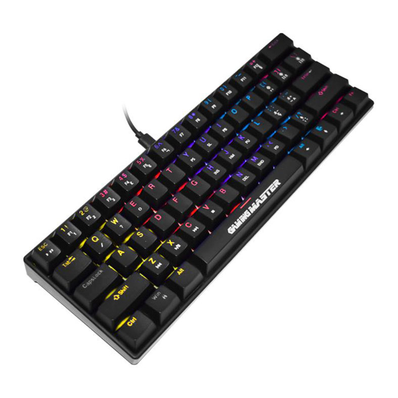 Teclado Mecanico K-Mex Spectra Fury KBL88, Rainbow, ABNT2, Switch Azul, Preto, KBL888U0001CB0X - miniatura 3