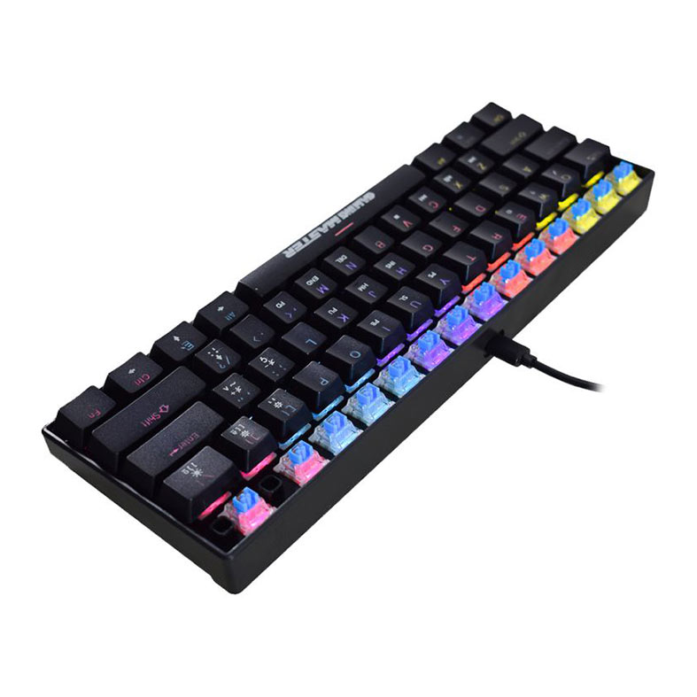 Teclado Mecanico K-Mex Spectra Fury KBL88, Rainbow, ABNT2, Switch Azul, Preto, KBL888U0001CB0X - miniatura 5