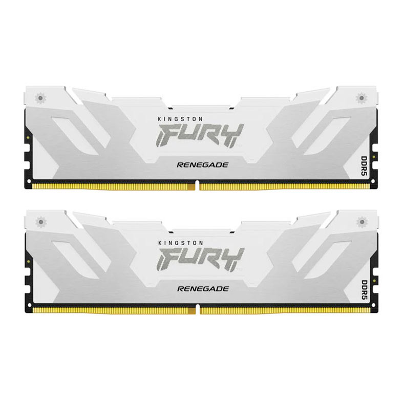 Memoria Kingston Fury Renegade, 32GB (2x16GB), DDR5, 7600MHz, C38, Branco, KF576C38RWK2-32 - imagem 1