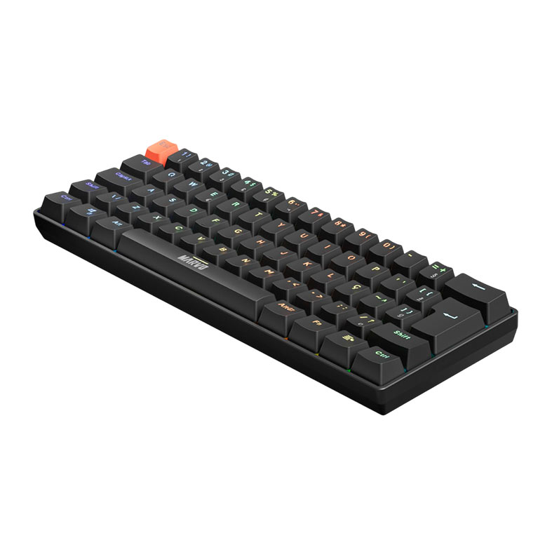 Teclado Mecanico Marvo KG933G, RGB, ABNT2, Switch Vermelho, Preto, KG933G-BK - miniatura 8