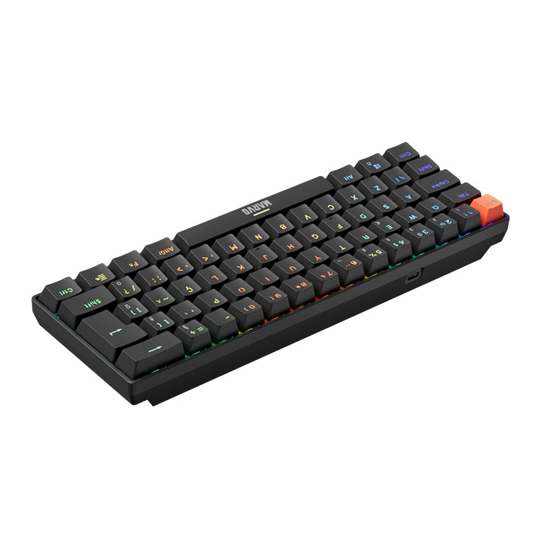 Teclado Mecanico Marvo KG933G, RGB, ABNT2, Switch Vermelho, Preto, KG933G-BK - miniatura 9