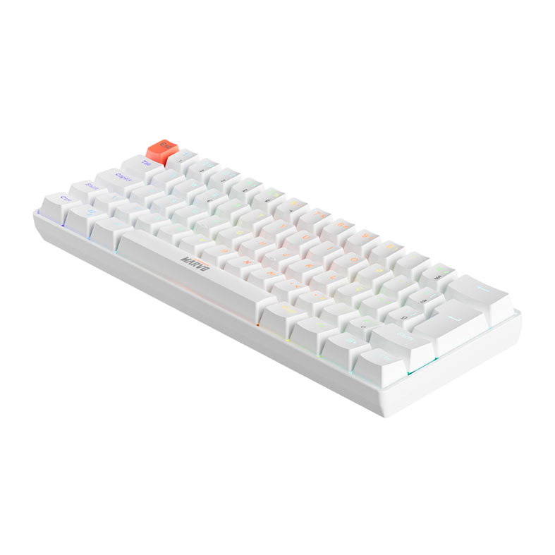 Teclado Mecanico Marvo KG933G, RGB, ABNT2, Switch Vermelho, Branco, KG933G-WH - miniatura 7
